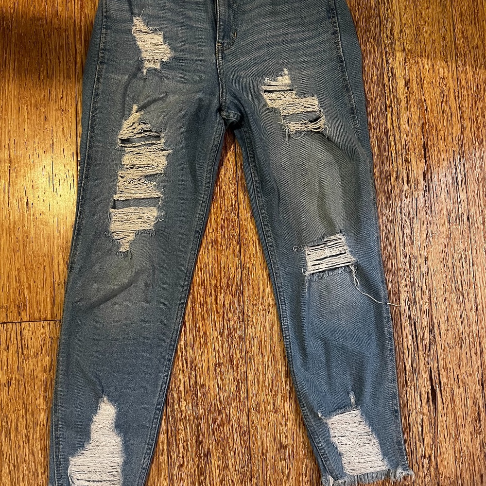 Hollister Ripped Straight Leg Jeans